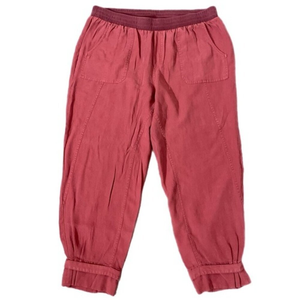 Soft Surroundings Neelandra Cranberry Red Lagenlook Jogger Pants 1X